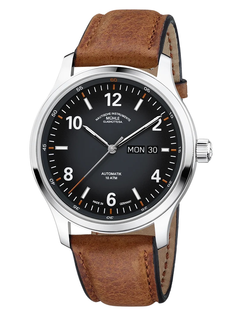 Men's watch / unisex MÜHLE-GLASHÜTTE, Lunova Day/Date / 42.3mm, SKU: M1-43-26-LB-II | timeolution.com