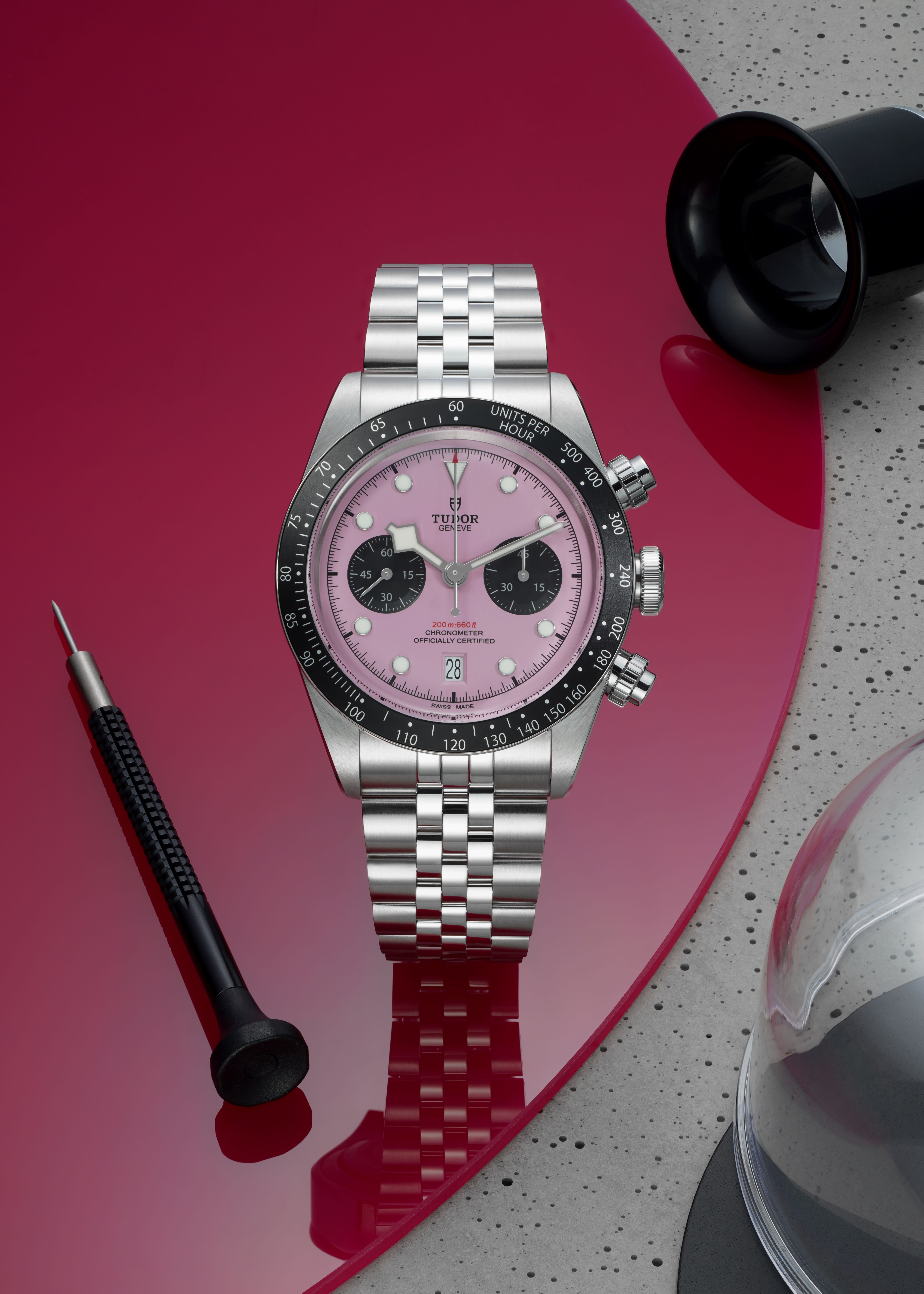 Men's watch / unisex TUDOR, Black Bay Chrono Pink / 41mm, SKU: M79360N-0019 | timeolution.com