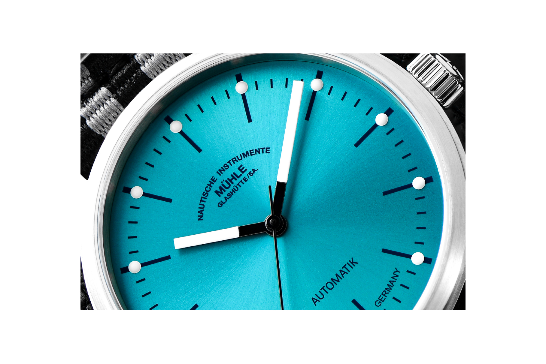 Men's watch / unisex  MÜHLE-GLASHÜTTE, Panova Turquoise / 40mm, SKU: M1-40-79-NB-L-III | timeolution.com