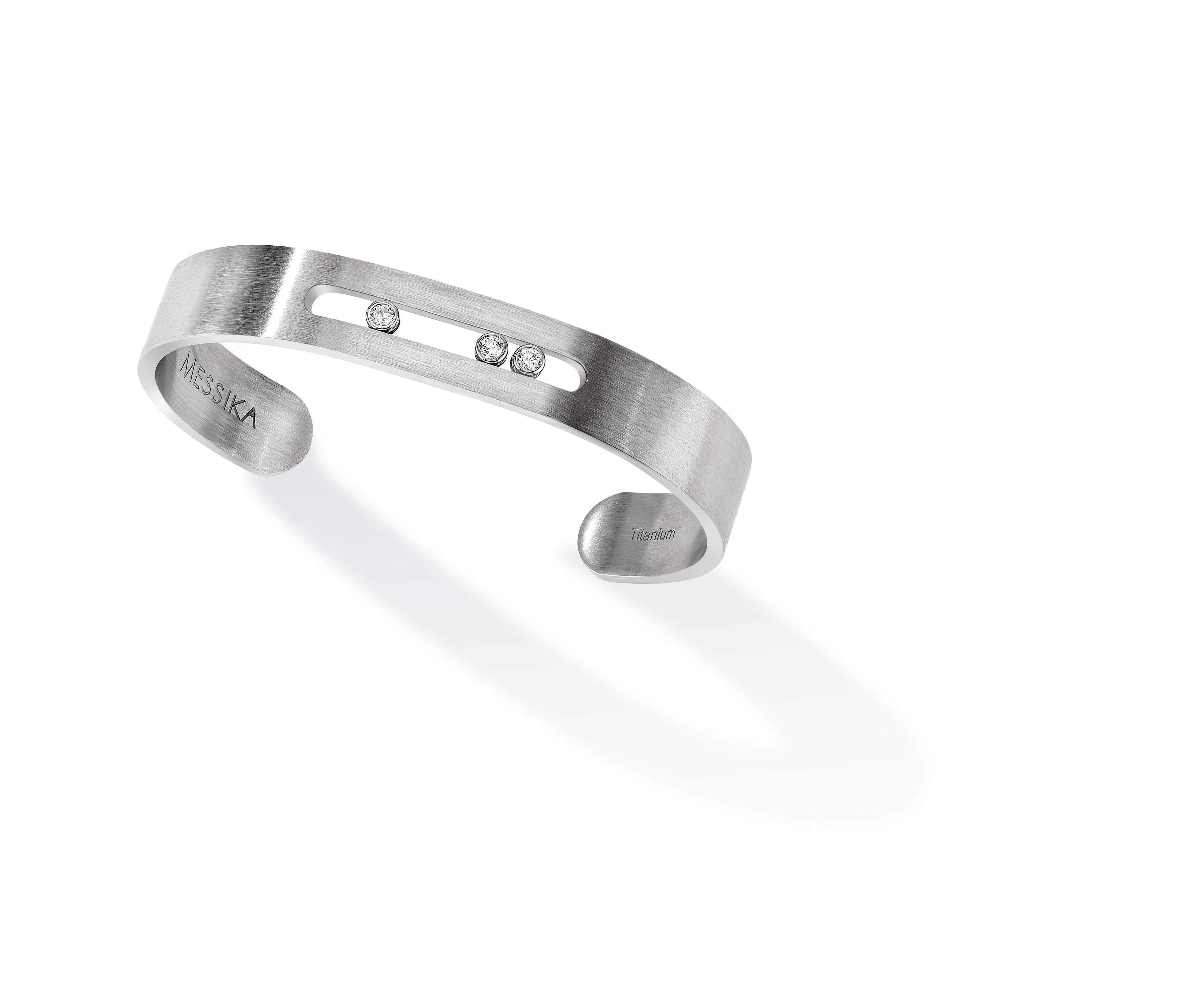 Men's Jewellery  MESSIKA, Bangle Move Titanium Natural, SKU: 06549-TN | timeolution.com