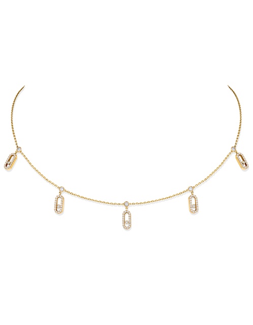Women Jewellery MESSIKA, Choker Move Uno Pampille Pave, SKU: 12150-YG | timeolution.com