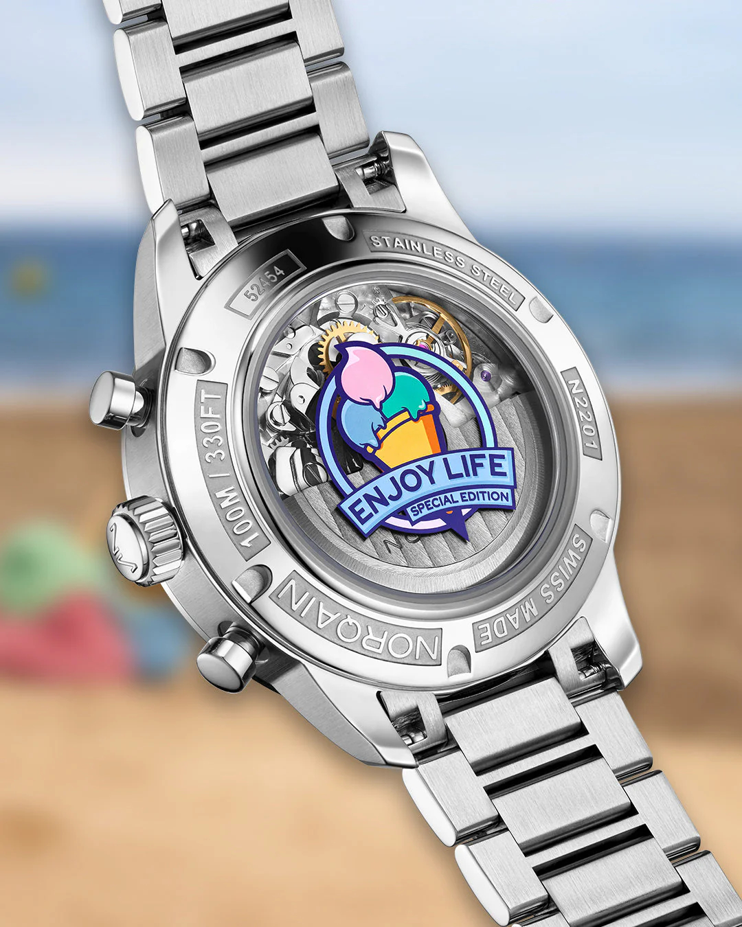 Men's watch / unisex NORQAIN, Freedom 60 Chrono Enjoy Life Special Edition / 40mm, SKU: N2201.19S01.C01.S01 | timeolution.com