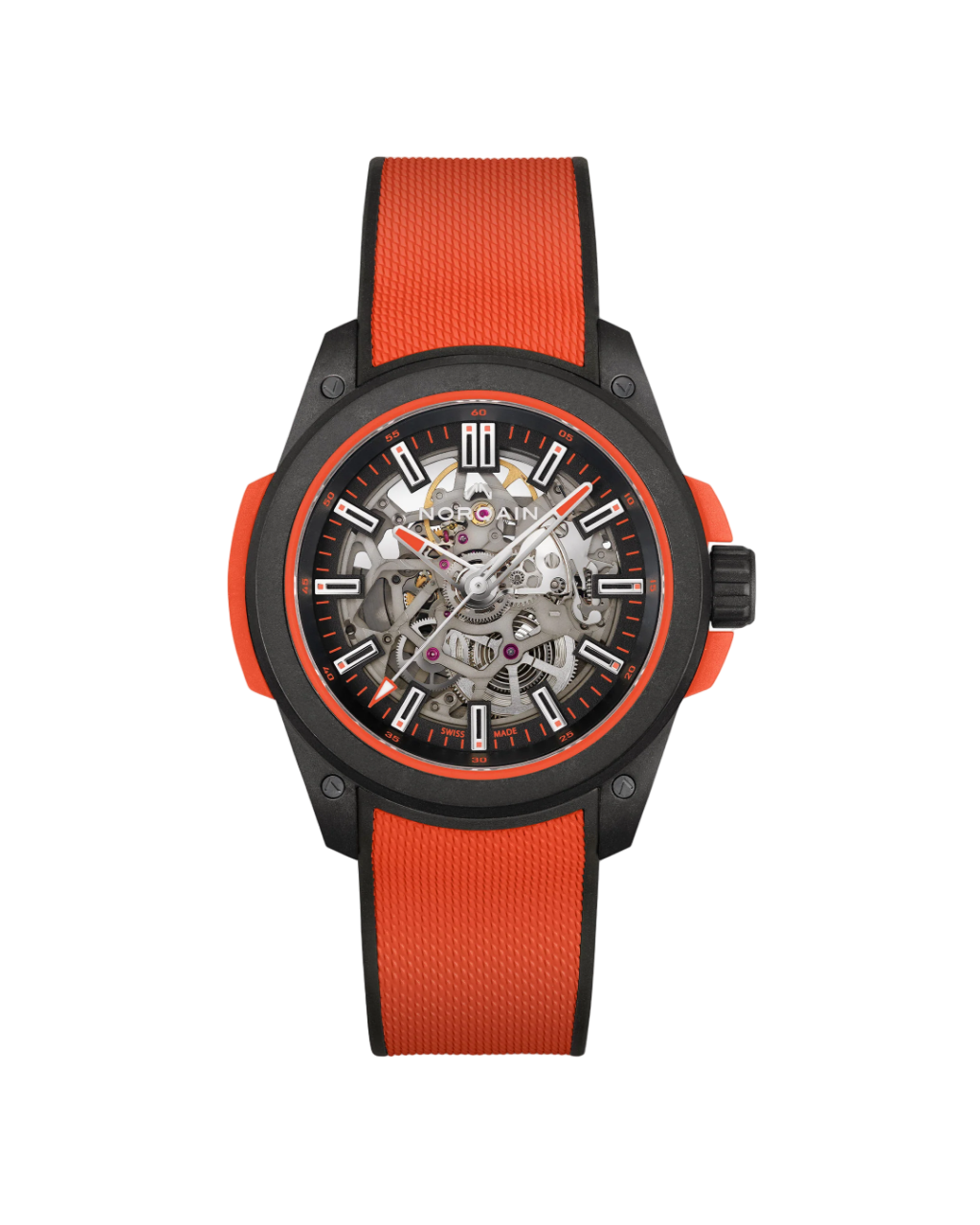 Men's watch / unisex  NORQAIN, Independence Wild One Skeleton / 42mm, SKU: NNQ3000QBR2AS/B013/3W1RBR1.20BQ | timeolution.com