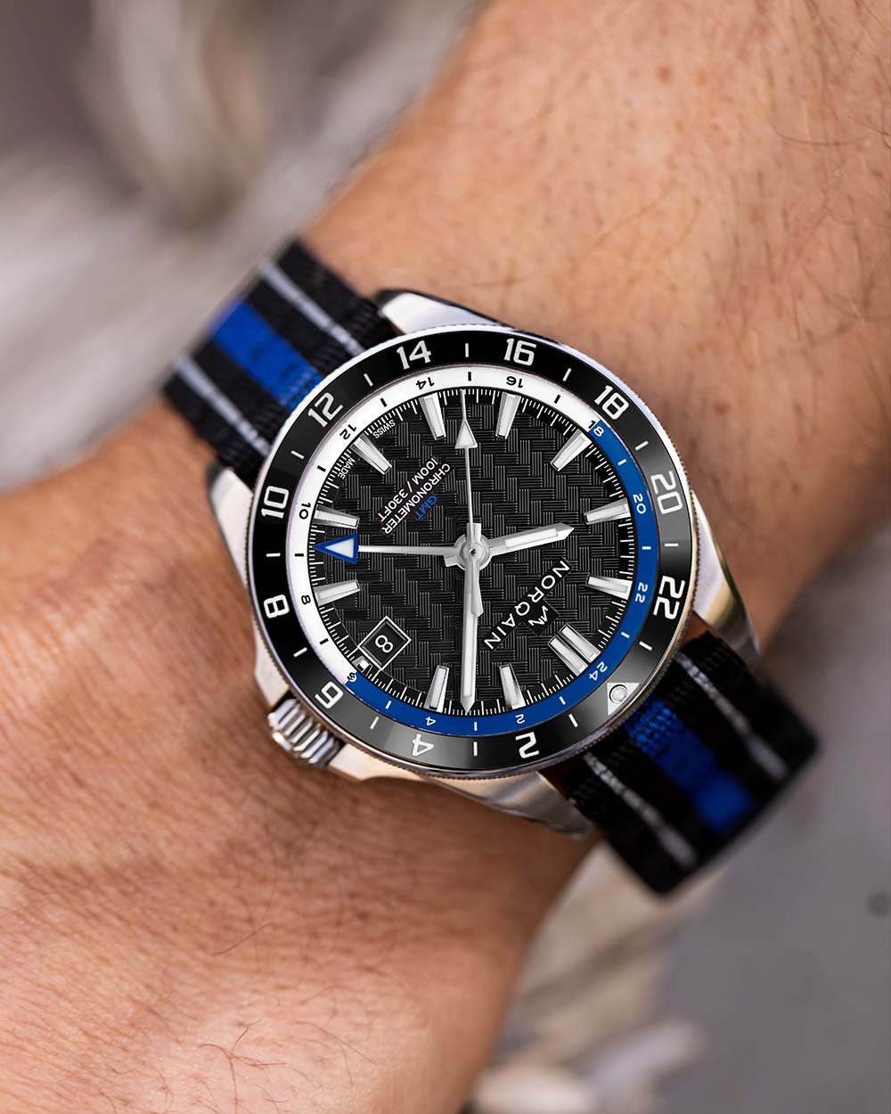 Men's watch / unisex NORQAIN, Adventure Neverest GMT / 41mm, SKU: NN1100SC1CG/BA111/15BAN.20S | timeolution.com