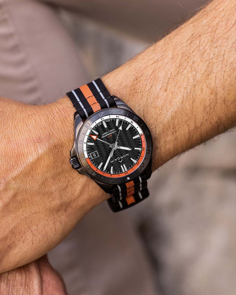 Men's watch / unisex NORQAIN, Adventure Neverest GMT / 41mm, SKU: NNB1100BBCG/BO116/15BON.20B | timeolution.com