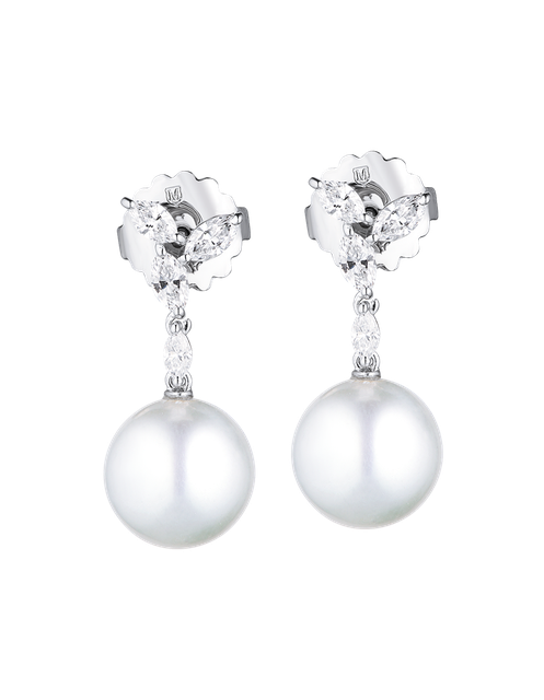 Women Jewellery  MIKIMOTO, Classic Platinum Pearl & Diamonds, SKU: PEH7058NDP | timeolution.com