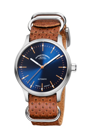 Men's watch / unisex  MÜHLE-GLASHÜTTE, Panova Blue / 40 mm, SKU: M1-40-72-LB-I | timeolution.com