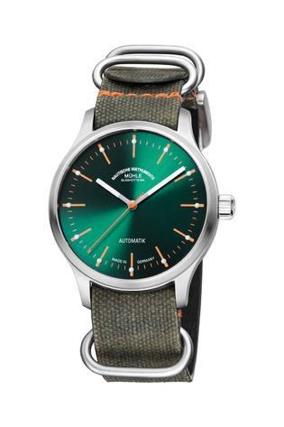 Men's watch / unisex  MÜHLE-GLASHÜTTE, Panova Green / 40mm, SKU: M1-40-76-NB-II | timeolution.com