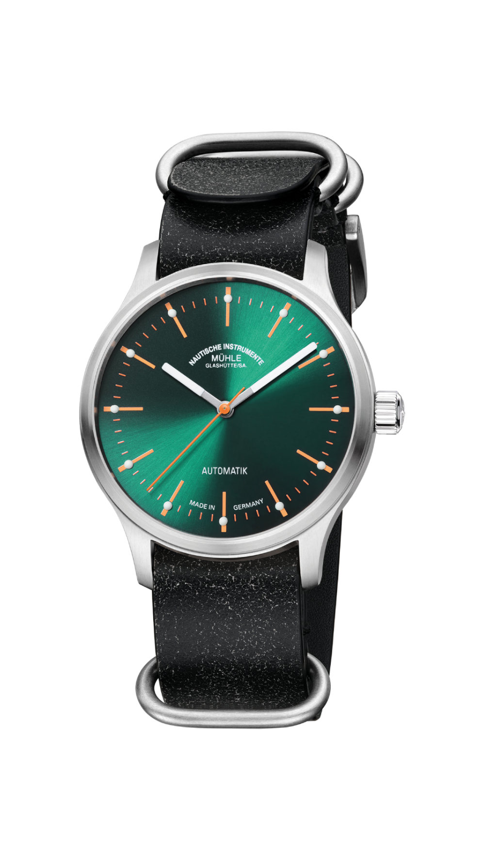 Men's watch / unisex  MÜHLE-GLASHÜTTE, Panova Green / 40mm, SKU: M1-40-76-LB-III | timeolution.com