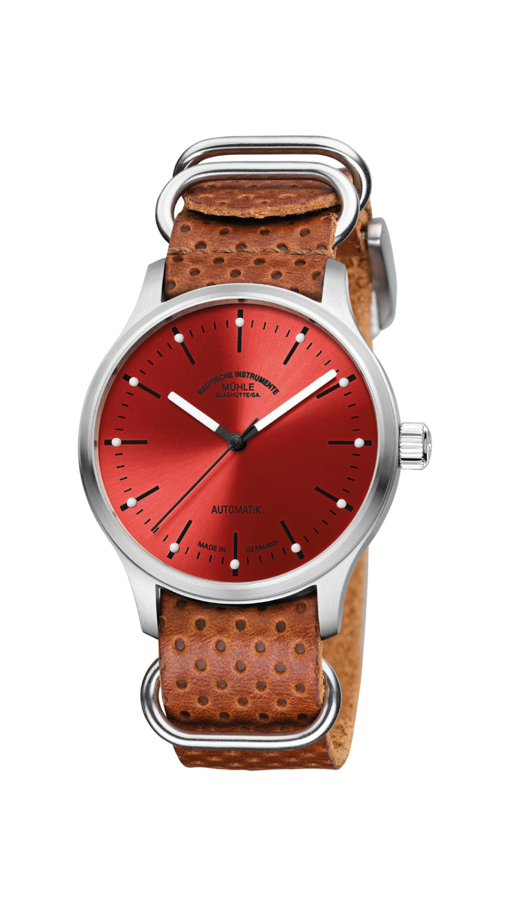 Men's watch / unisex  MÜHLE-GLASHÜTTE, Panova Red / 40mm, SKU: M1-40-78-LB-I | timeolution.com