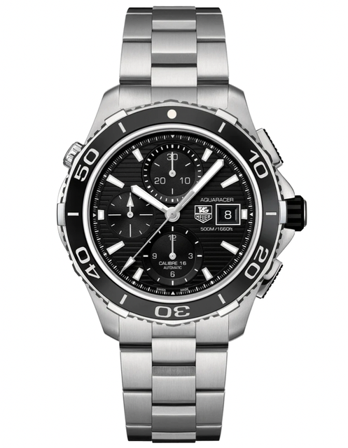 Men's watch / unisex TAG HEUER, Aquaracer Chronograph D / 43mm, SKU: CAK2110.BA0833 | timeolution.com