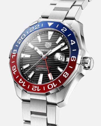 Men's watch / unisex  TAG HEUER, Aquaracer GMT / 43mm, SKU: WAY201F.BA0927 | timeolution.com