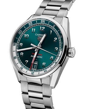 Men's watch / unisex TAG HEUER, Carrera Day Twin-Time / 41mm, SKU: WDA2114.BA0043 | timeolution.com