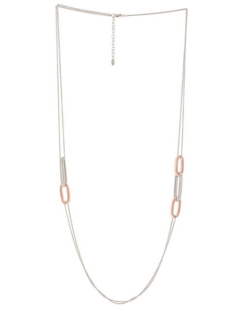 Women Jewellery  PESAVENTO, Forever Chic Rhodium - Pink Silver Necklace, SKU: WPLVE1911 | timeolution.com