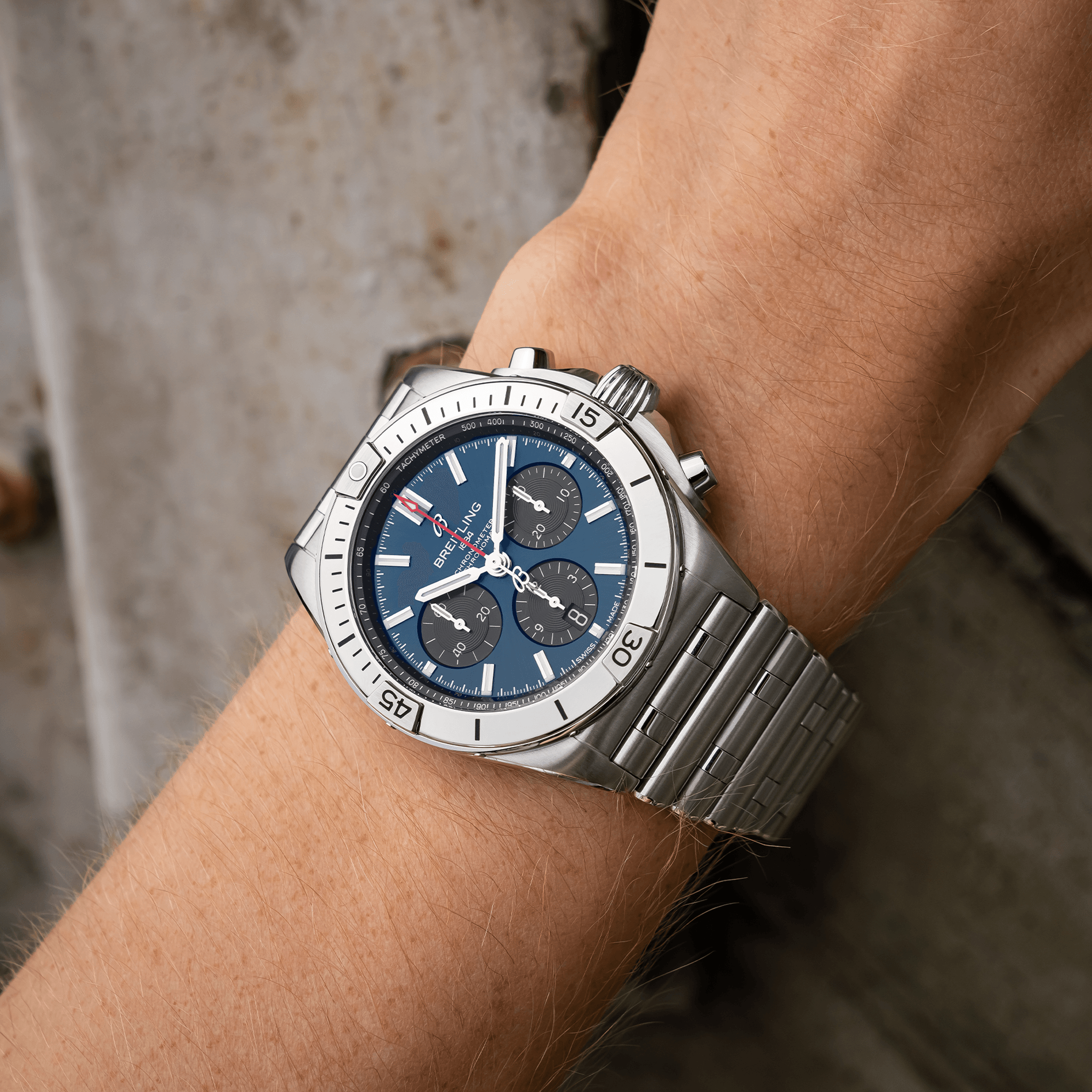 Men's watch / unisex  BREITLING, Chronomat B01 / 42mm, SKU: AB0134101C1A1 | timeolution.com