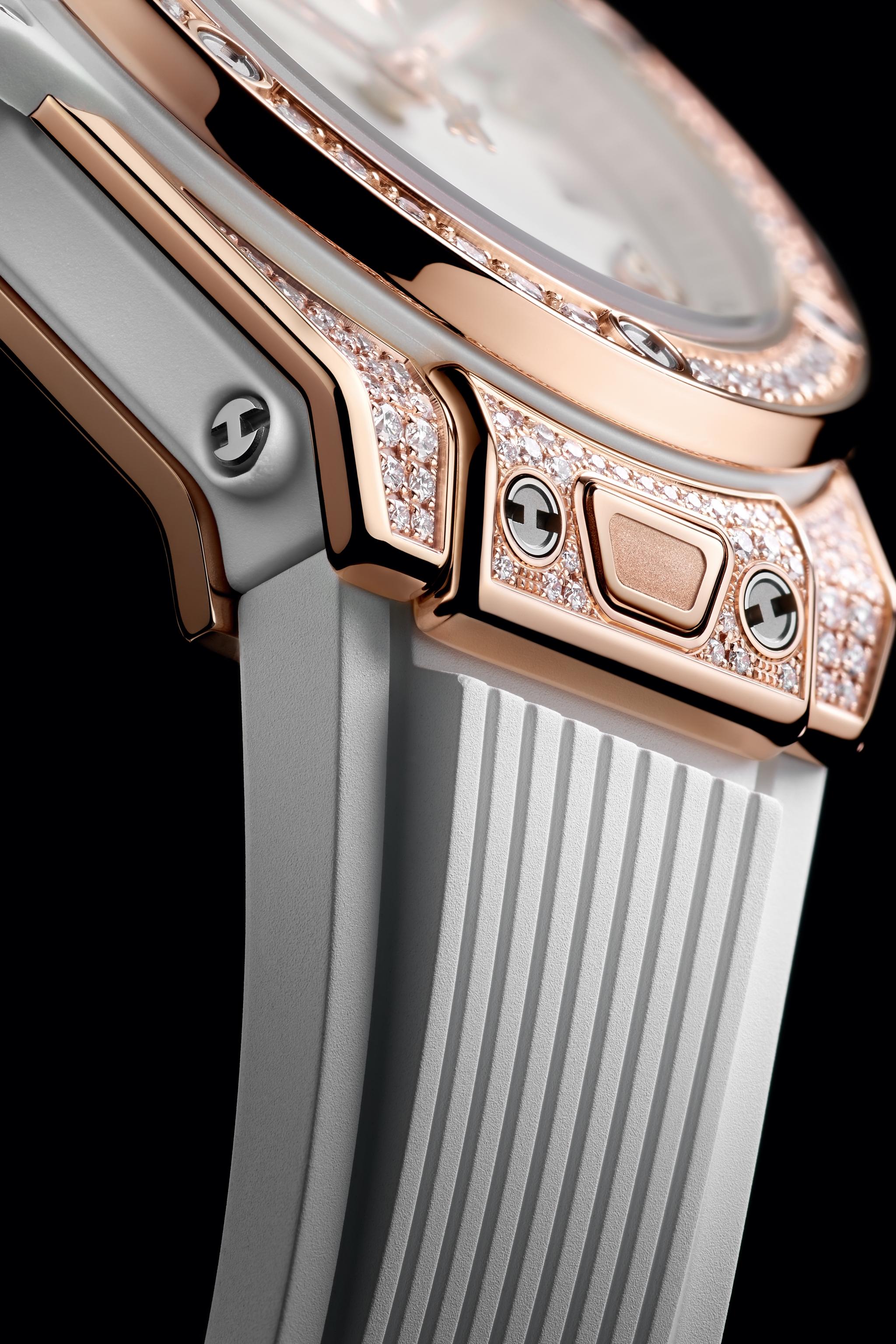 Ladies' watch HUBLOT, Big Bang One Click King Gold White Pave / 33mm, SKU: 485.OE.2080.RW.1604 | timeolution.com