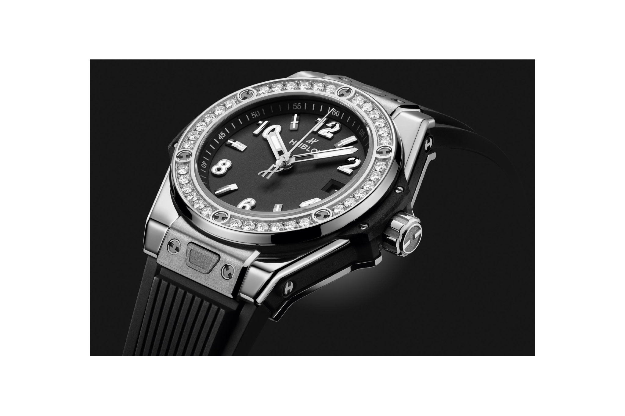 Ladies' watch HUBLOT, Big Bang One Click Steel Diamonds / 33mm, SKU: 485.SX.1170.RX.1204 | timeolution.com