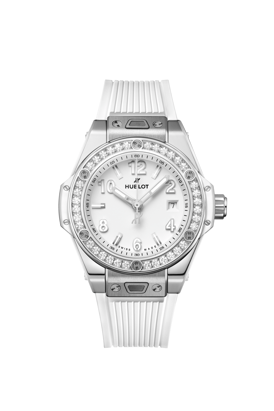Ladies' watch HUBLOT, Big Bang One Click Steel White Diamonds / 33mm, SKU: 485.SE.2010.RW.1204 | timeolution.com