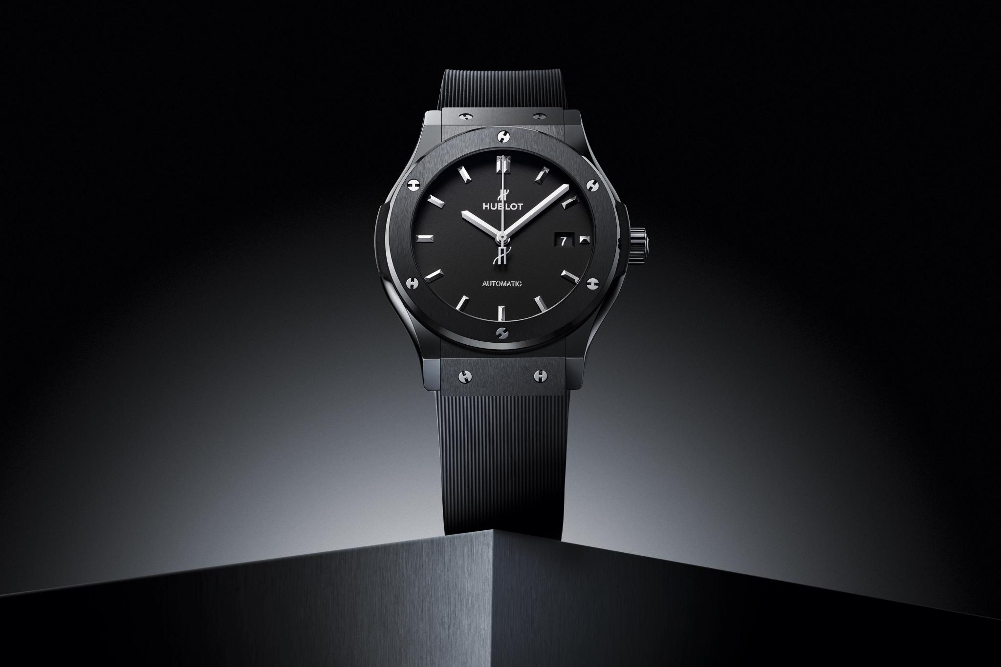 Men's watch / unisex HUBLOT, Classic Fusion Black Magic / 42mm, SKU: 542.CM.1171.RX | timeolution.com
