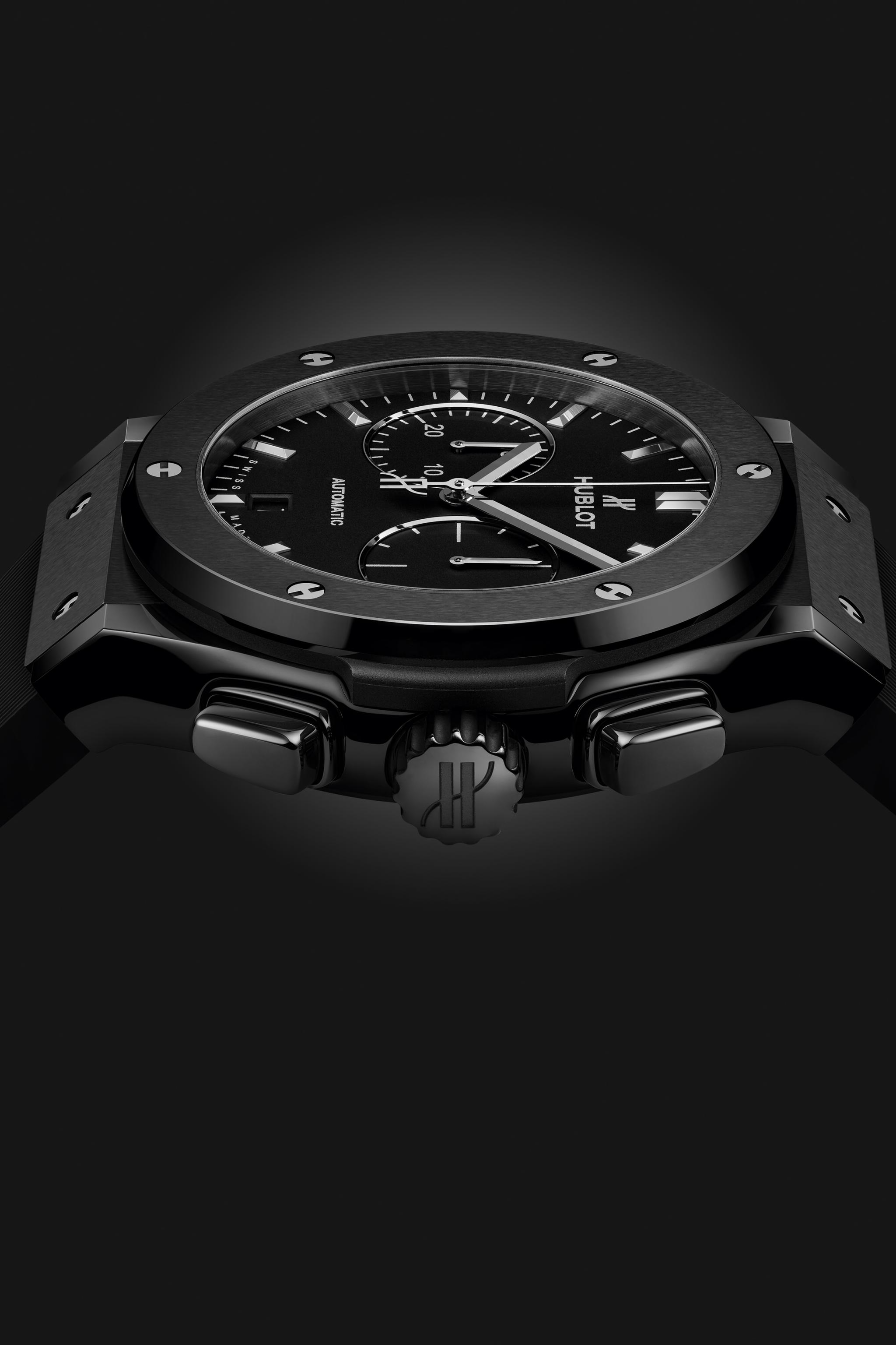 Men's watch / unisex HUBLOT, Classic Fusion Chronograph Black Magic / 45mm, SKU: 521.CM.1171.RX | timeolution.com