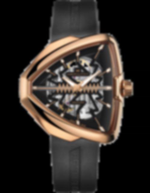 Men's watch / unisex  HAMILTON, Ventura Elvis80 Skeleton Auto / 42,5mm x 44,6mm, SKU: H24525331 | timeolution.com