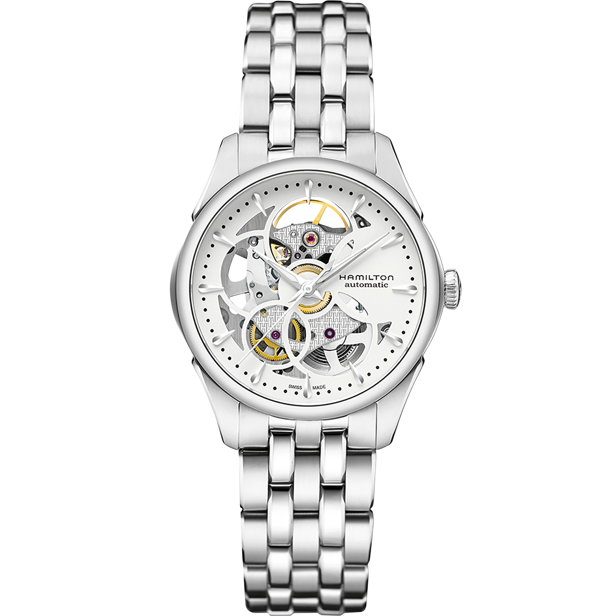 Ladies' watch  HAMILTON, Jazzmaster Skeleton Lady Auto / 36mm, SKU: H32405111 | timeolution.com