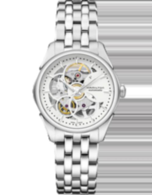 Ladies' watch  HAMILTON, Jazzmaster Skeleton Lady Auto / 36mm, SKU: H32405111 | timeolution.com