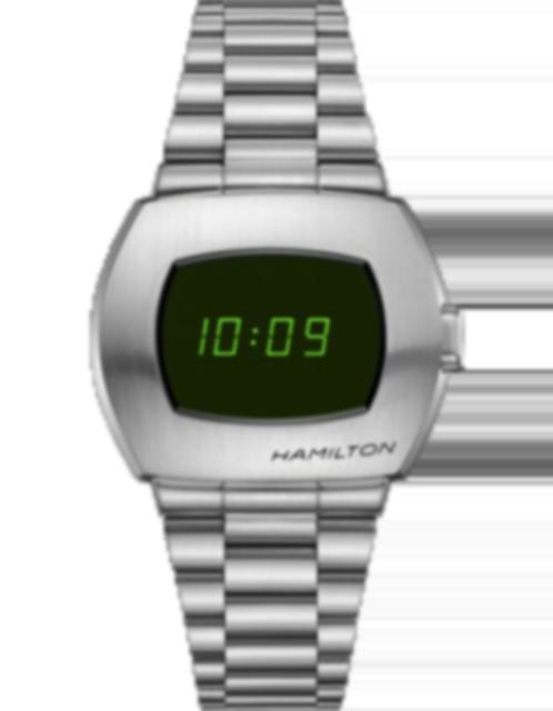 Men's watch / unisex  HAMILTON, American Classic PSR Digital Quartz / 40.8mm x 34.7mm, SKU: H52414131 | timeolution.com