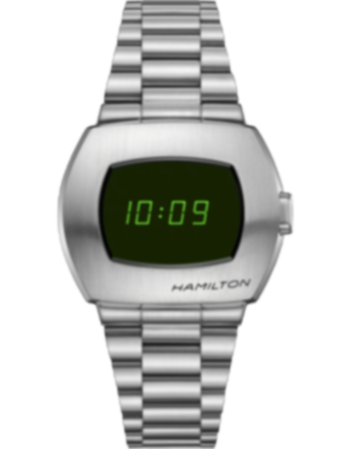 Men's watch / unisex HAMILTON, American Classic PSR Digital Quartz / 40.8mm x 34.7mm, SKU: H52414131 | timeolution.com