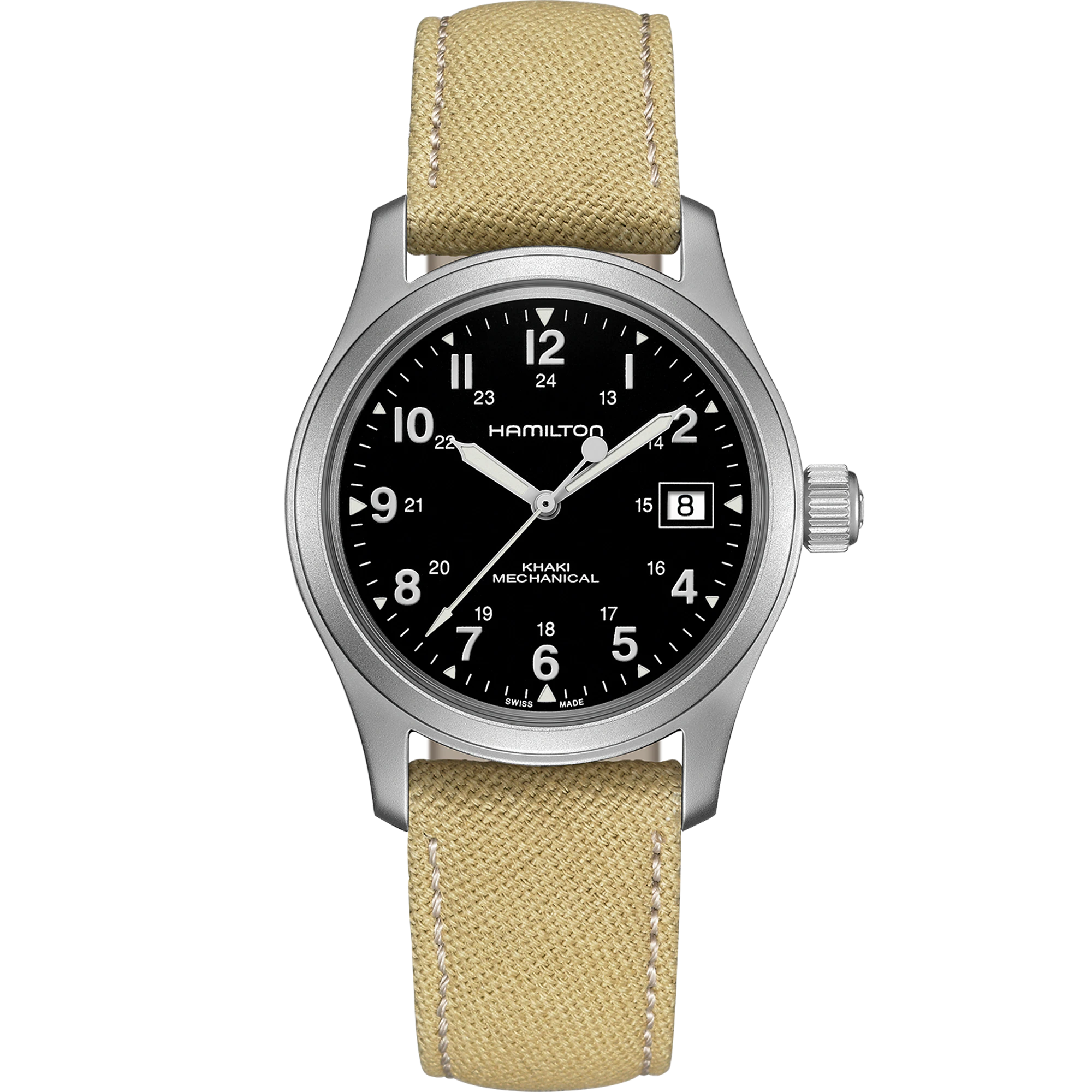 Men's watch / unisex  HAMILTON, Khaki Field Mechanical / 38mm, SKU: H69439933 | timeolution.com