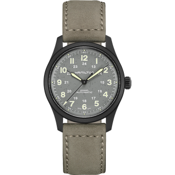 Men's watch / unisex  HAMILTON, Khaki Field Titanium Auto / 38mm, SKU: H70215880 | timeolution.com