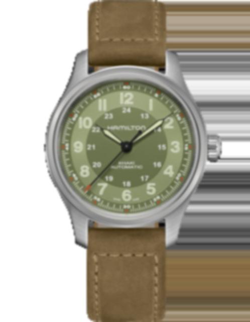 Men's watch / unisex HAMILTON, Khaki Field Titanium Auto / 42mm, SKU: H70545560 | timeolution.com