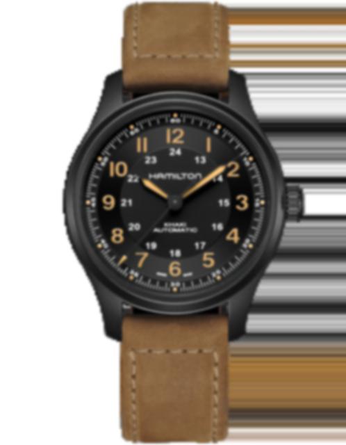 Men's watch / unisex  HAMILTON, Khaki Field Titanium Auto / 42mm, SKU: H70665533 | timeolution.com