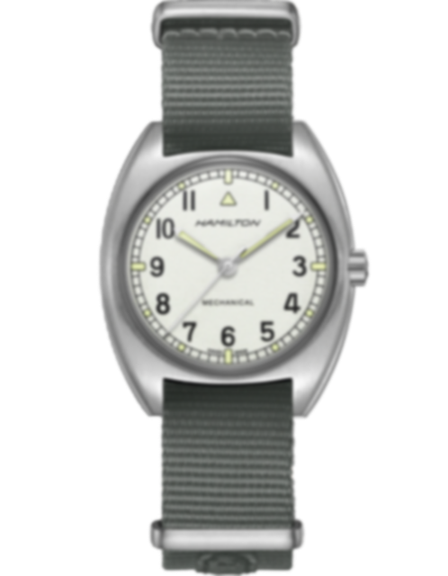 Men's watch / unisex HAMILTON, Khaki Aviation Pilot Pioneer Mechanical / 36mm x 33mm, SKU: H76419951 | timeolution.com