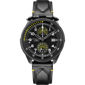 Men's watch / unisex  HAMILTON, Khaki Aviation Takeoff Auto Chrono – Limited Edition / 46mm, SKU: H76776733 | timeolution.com