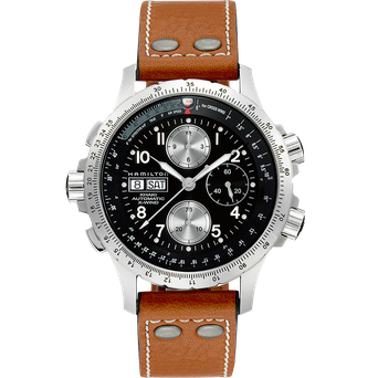 Men's watch / unisex  HAMILTON, Khaki Aviation X-Wind Auto Chrono / 44mm, SKU: H77616533 | timeolution.com