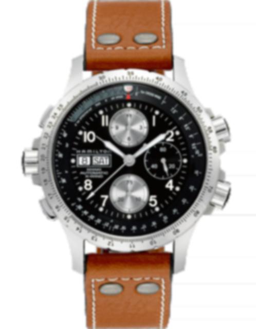 Men's watch / unisex  HAMILTON, Khaki Aviation X-Wind Auto Chrono / 44mm, SKU: H77616533 | timeolution.com