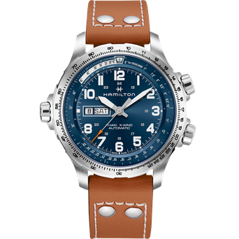 Men's watch / unisex  HAMILTON, Khaki Aviation X-Wind Day Date Auto / 45mm, SKU: H77765541 | timeolution.com