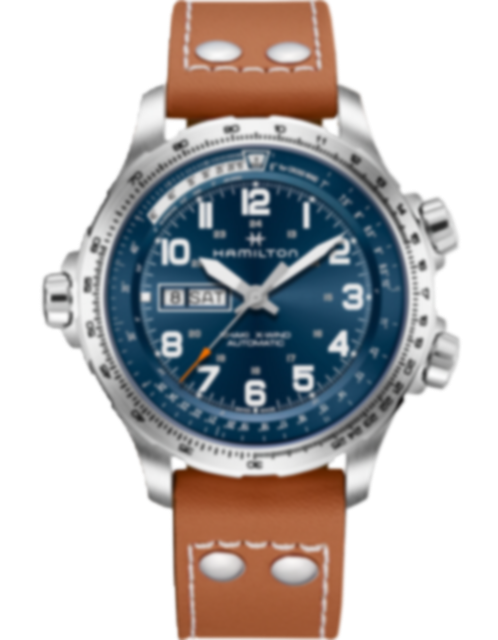 Men's watch / unisex  HAMILTON, Khaki Aviation X-Wind Day Date Auto / 45mm, SKU: H77765541 | timeolution.com