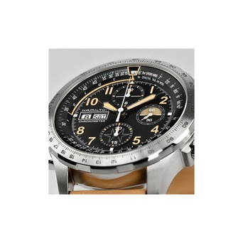 Men's watch / unisex  HAMILTON, Khaki Aviation X-Wind Day Date Auto Chrono / 45mm, SKU: H77796535 | timeolution.com