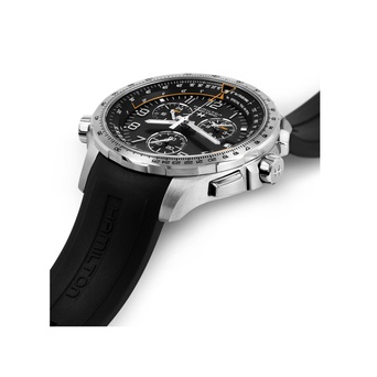 Men's watch / unisex  HAMILTON, Khaki Aviation X-Wind GMT Chrono Quartz / 46mm, SKU: H77912335 | timeolution.com