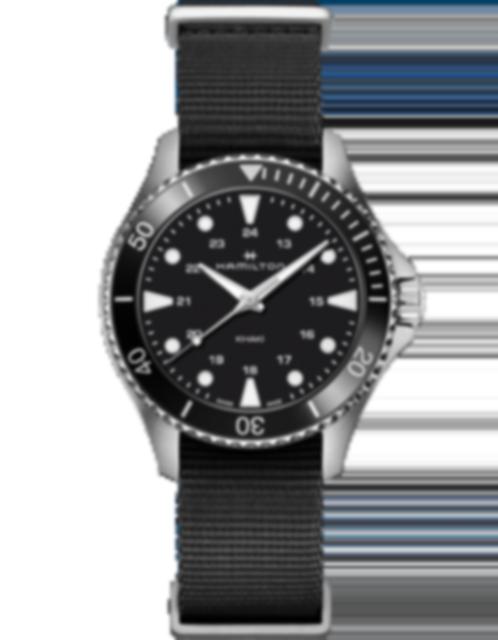 Men's watch / unisex  HAMILTON, Khaki Navy Scuba Quartz / 37mm, SKU: H82201931 | timeolution.com