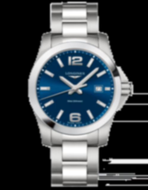 Men's watch / unisex LONGINES, Conquest / 41mm, SKU: L3.759.4.96.6 | timeolution.com