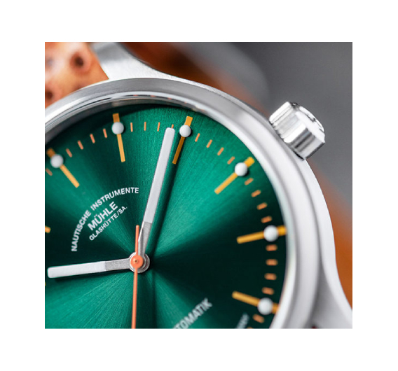 Men's watch / unisex  MÜHLE-GLASHÜTTE, Panova Green / 40mm, SKU: M1-40-76-LB-II | timeolution.com