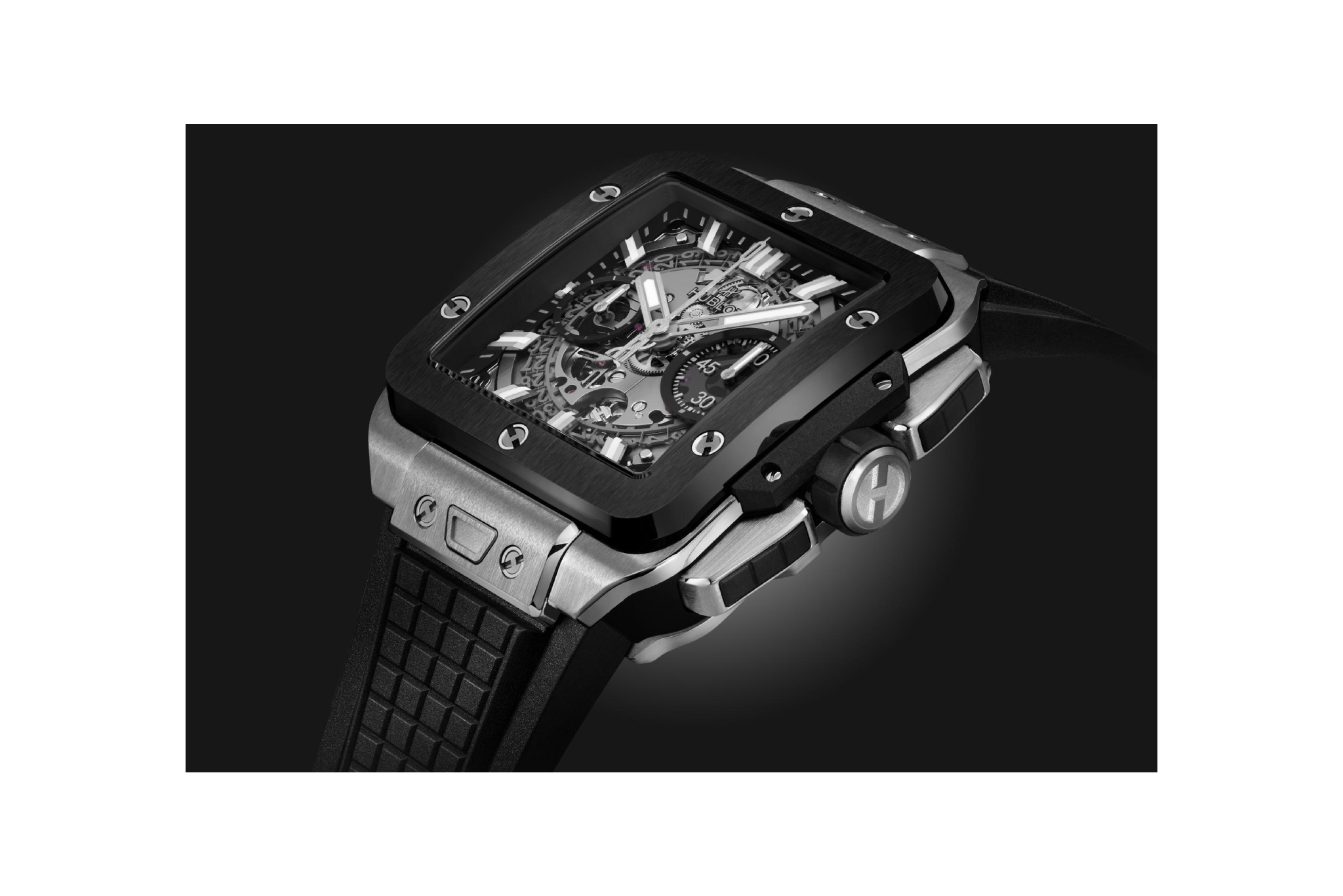 Men's watch / unisex HUBLOT, Square Bang Unico Titanium Ceramic / 42mm, SKU: 821.NM.0170.RX | timeolution.com