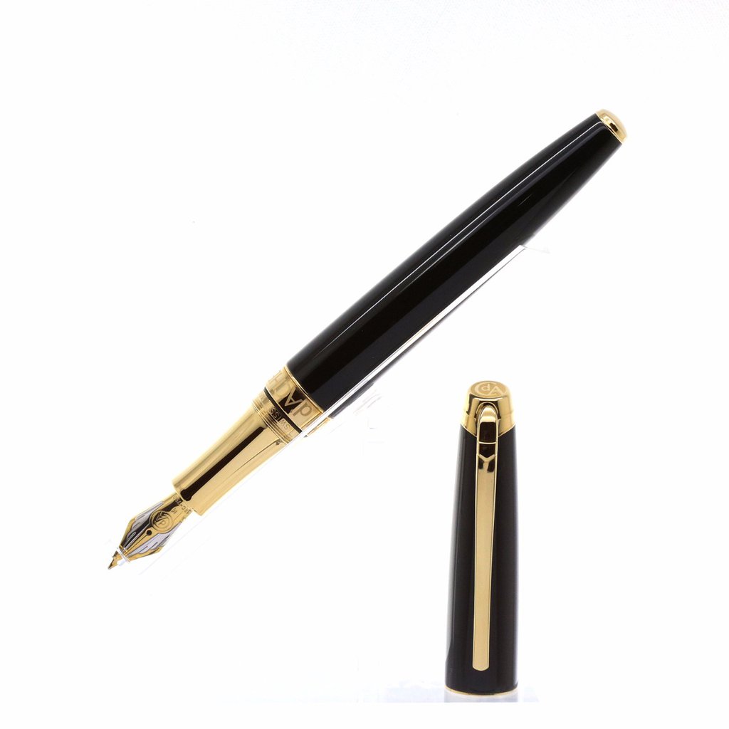  CARAN D’ACHE, Léman Ebony Black Fountain Pen, SKU: 4799.282 | timeolution.com